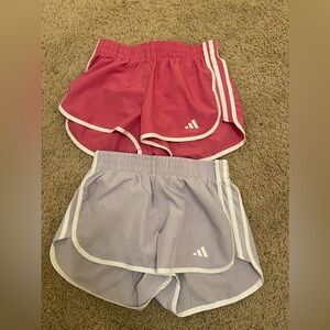 Adidas 3” shorts. Lavender